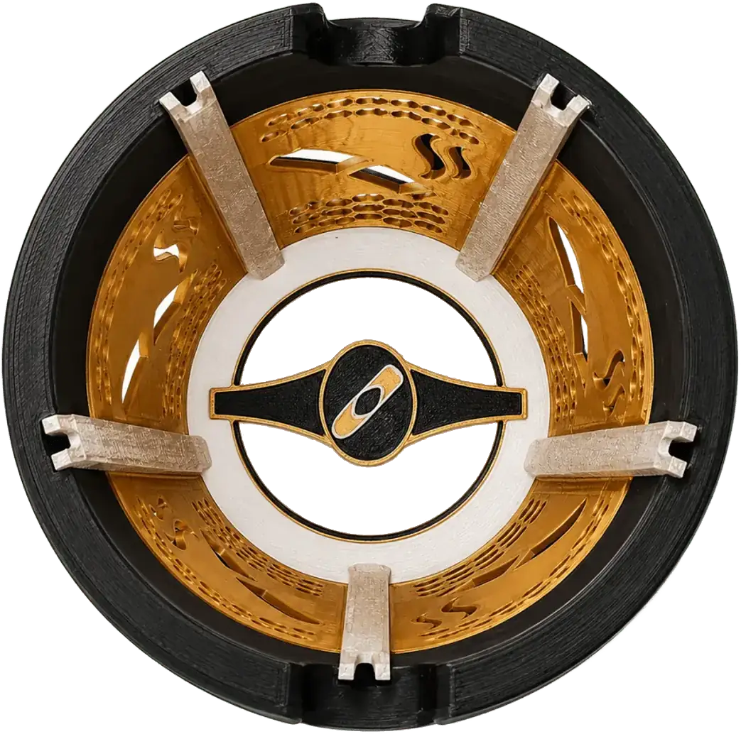 Top view showing the protective interior of the open Glass Traveler